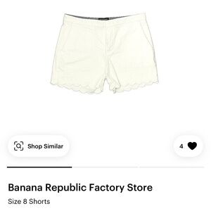 Banana Republic Women's Cream Shorts